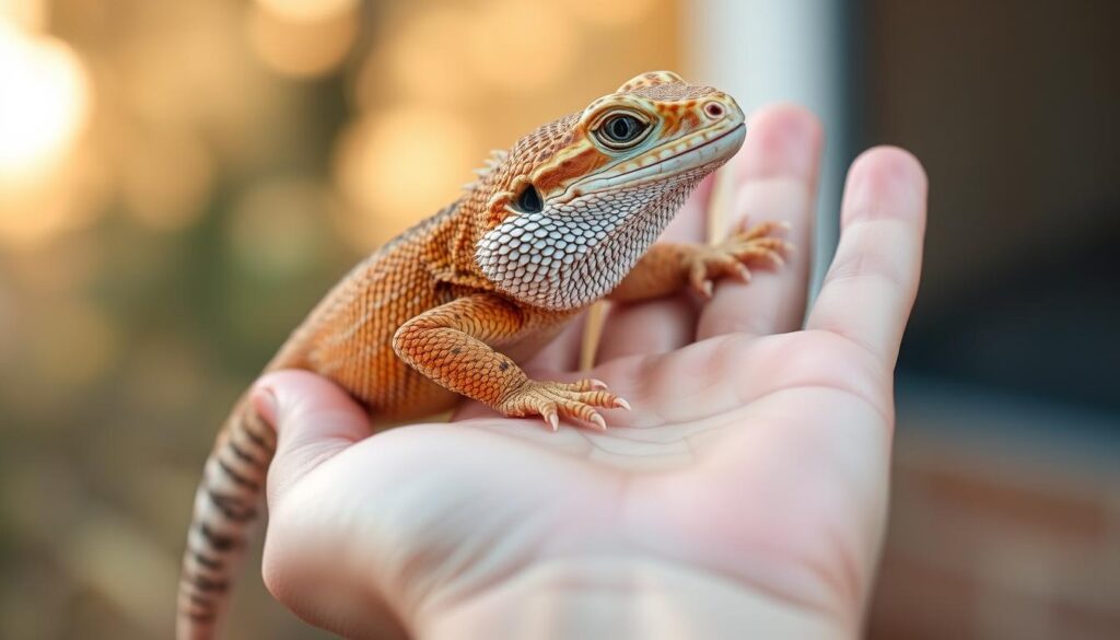 bearded dragon handling